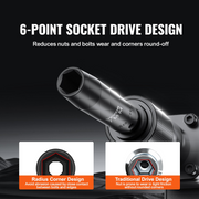 1/2" Drive Impact Socket Set, 23-Piece SAE & Metric Kit - Mercantile Mountain