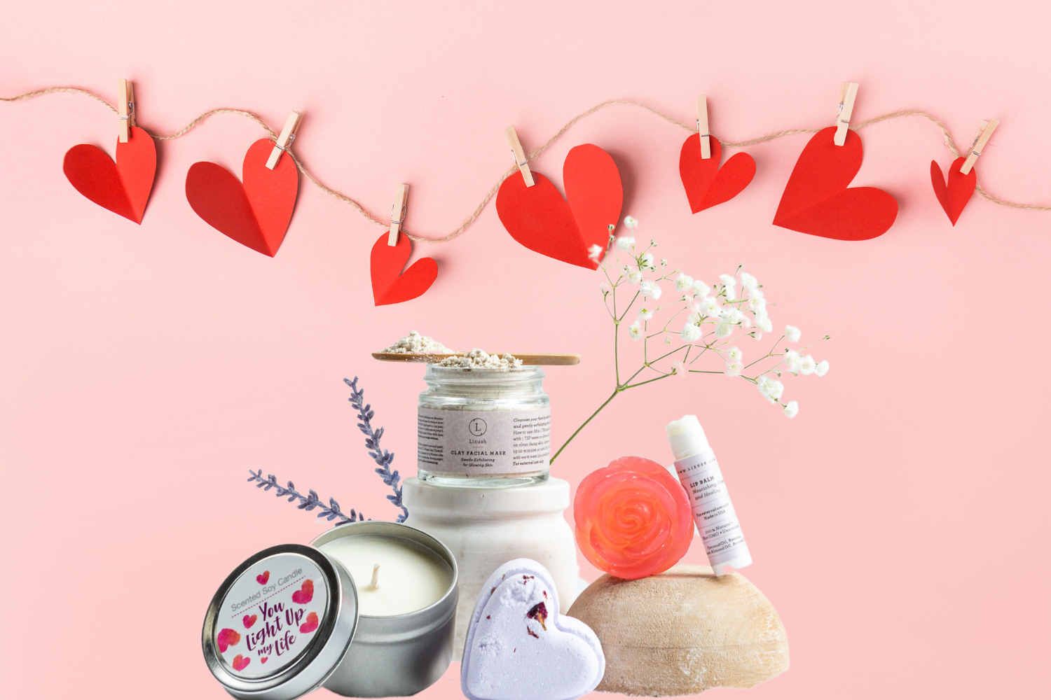 Cute LOVE Special Gift Box, Natural Skincare Gift Box, Mother's Day Gift, BFF, Sister - Mercantile Mountain