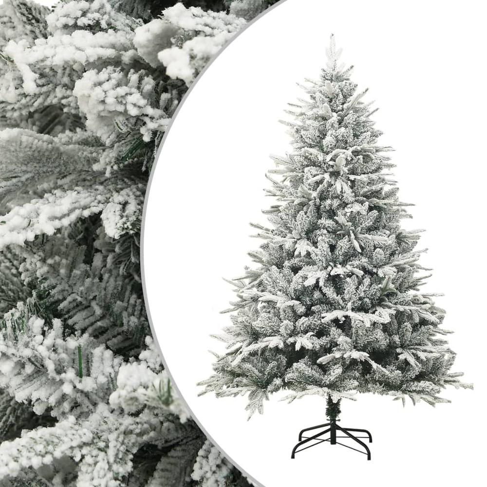 Artificial Christmas Tree LED&Ball Set&Flocked Snow 70.9" PVC&PE - Mercantile Mountain