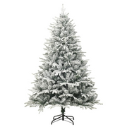 Artificial Christmas Tree LED&Ball Set&Flocked Snow 70.9" PVC&PE - Mercantile Mountain