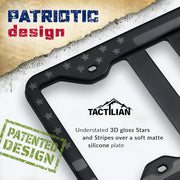 Tactilian Original Silicone American Flag License Plate Frame Holder - Mercantile Mountain