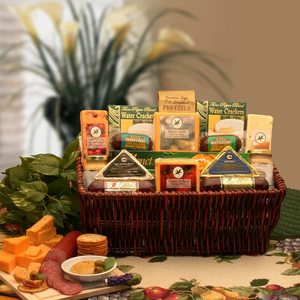 A Classic Selection Meat & Cheese Gourmet-Small - meat and cheese gift baskets - Mercantile Mountain