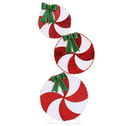 Peppermint Candy Christmas Lighted LED Indoor Outdoor Holiday Decoration - Mercantile Mountain