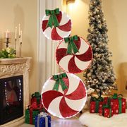 Peppermint Candy Christmas Lighted LED Indoor Outdoor Holiday Decoration - Mercantile Mountain