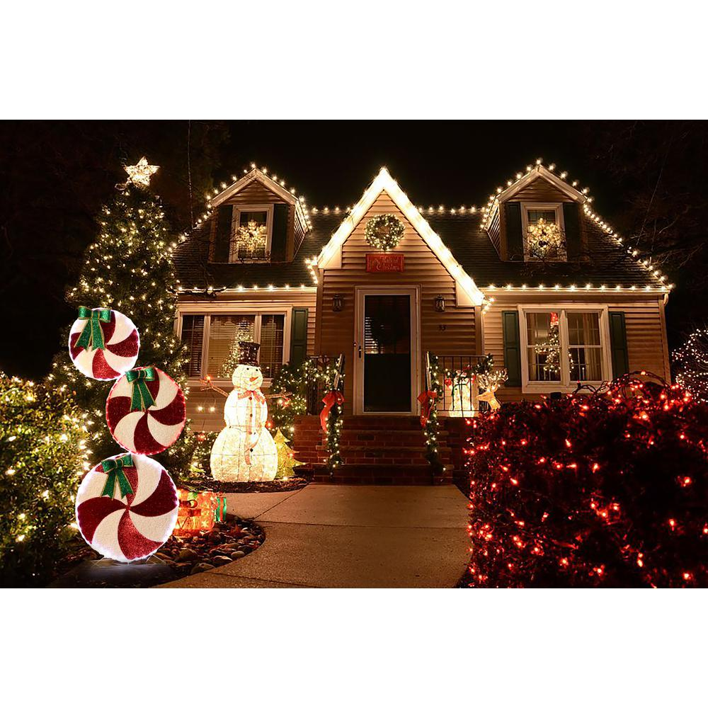 Peppermint Candy Christmas Lighted LED Indoor Outdoor Holiday Decoration - Mercantile Mountain