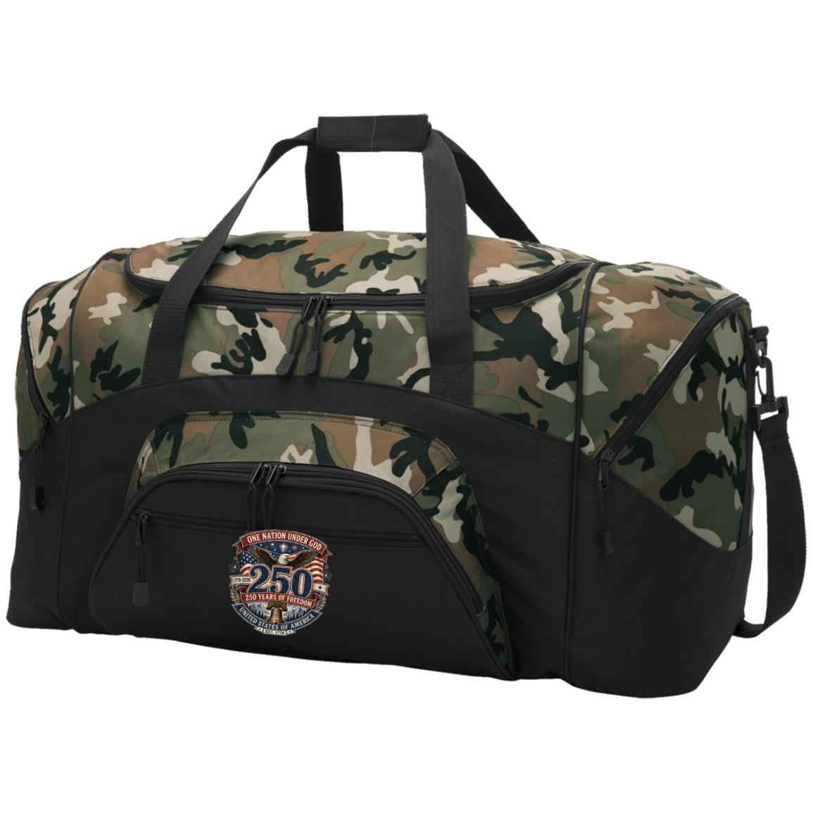 Port & Company Sport Duffel One Nation Under God — 250 Years of Freedom - Bell
