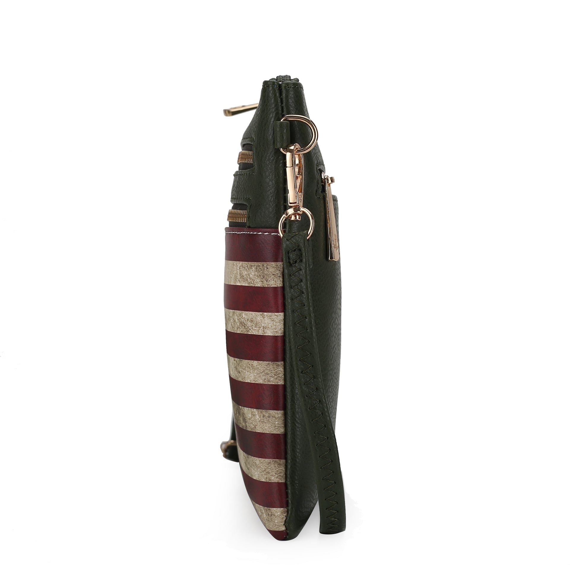 Genesis Printed Flag Vegan Leather Women Crossbody Bag - Mercantile Mountain