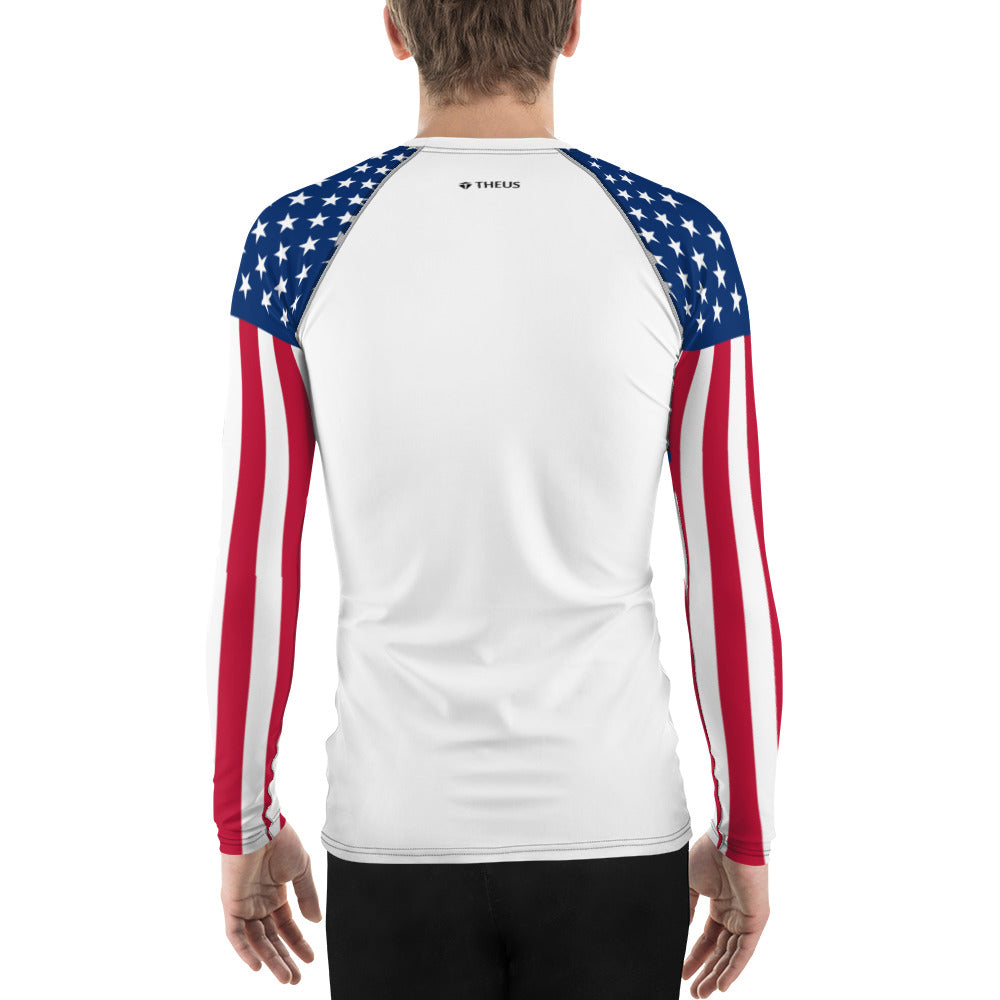THEUS USA Men's Rash Guard - Mercantile Mountain