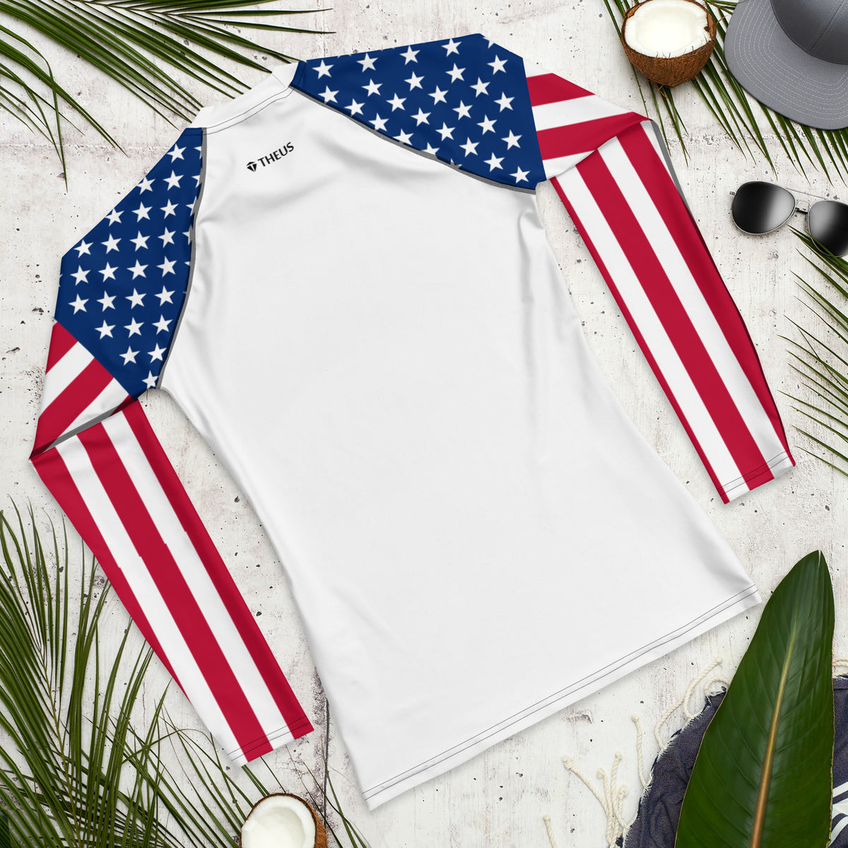 THEUS USA Men's Rash Guard - Mercantile Mountain
