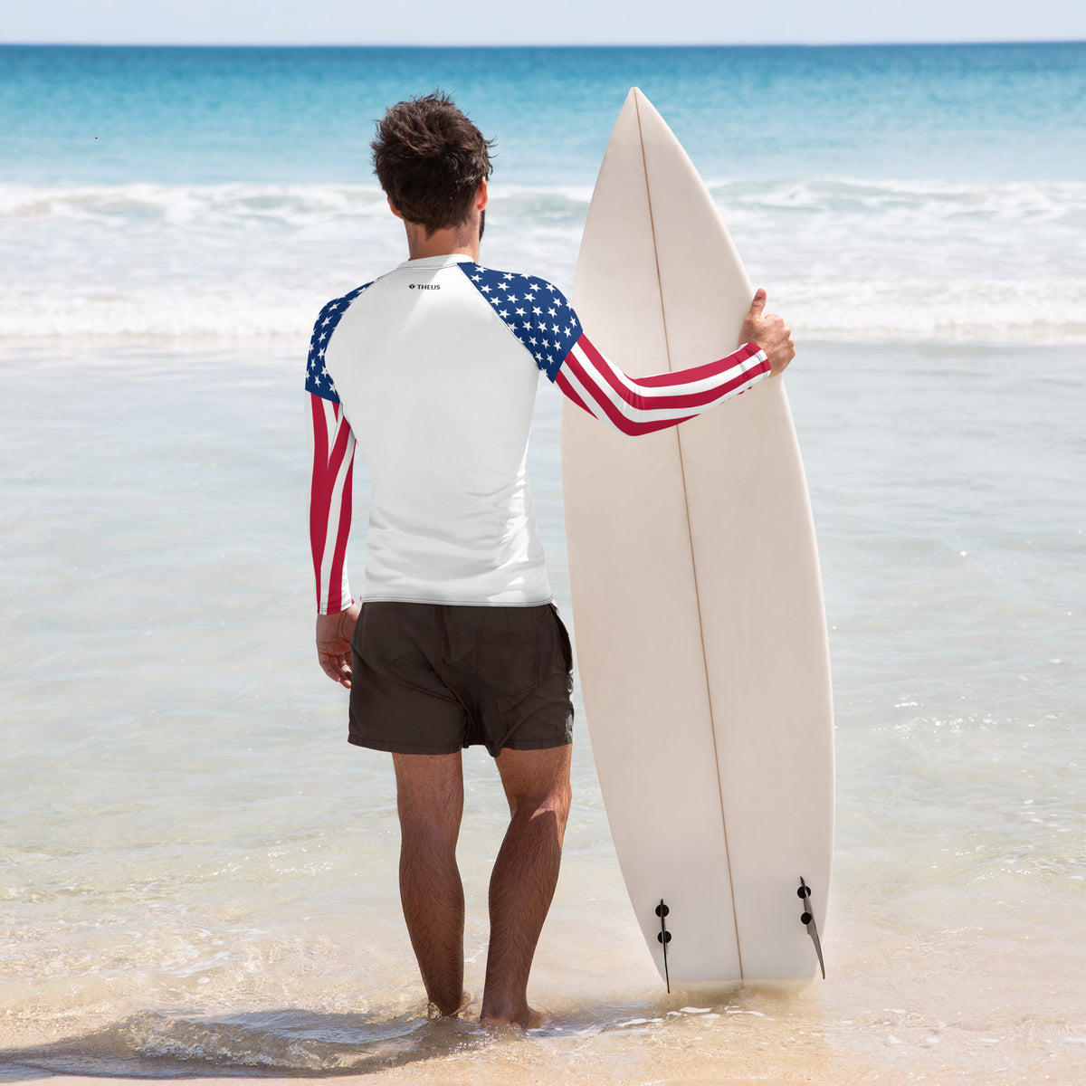 THEUS USA Men's Rash Guard - Mercantile Mountain