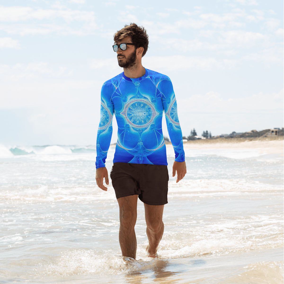 Men's Rash Guard - Mercantile Mountain