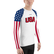 THEUS USA Men's Rash Guard - Mercantile Mountain