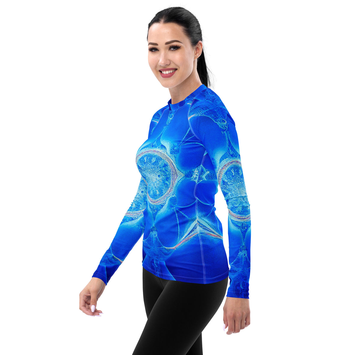Women's Rash Guard - Mercantile Mountain