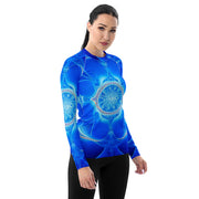 Women's Rash Guard - Mercantile Mountain