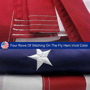 American Flag Outdoor Heavy Duty Embroidered Stars USA Flag - Mercantile Mountain