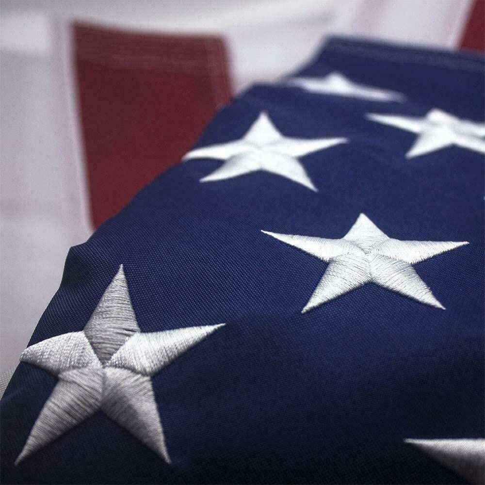 American Flag Outdoor Heavy Duty Embroidered Stars USA Flag - Mercantile Mountain