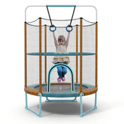 60" Trampoline with Gymnastic Bar and Rings for Kids - Mercantile Mountain