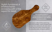 Original Olive Wood Cutting Board with Handle - Mercantile Mountain