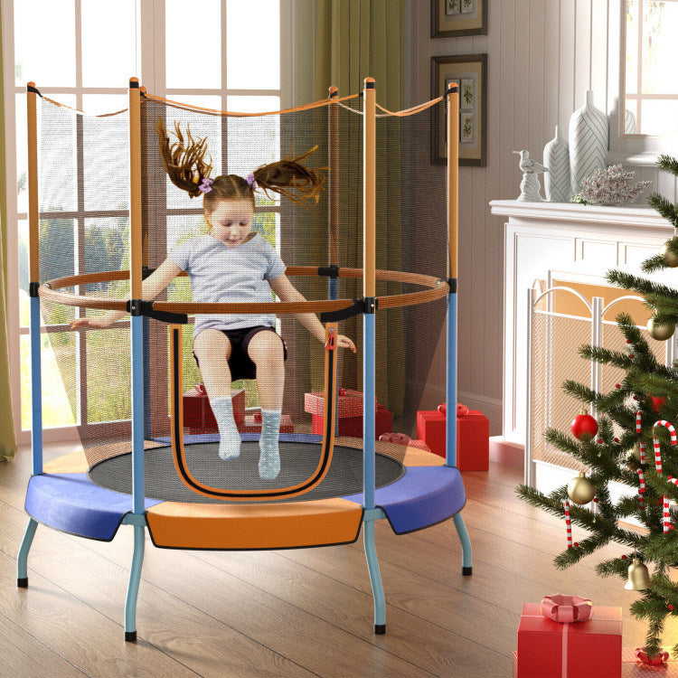 48" Toddler Trampoline with Safety Enclosure Net - Mercantile Mountain