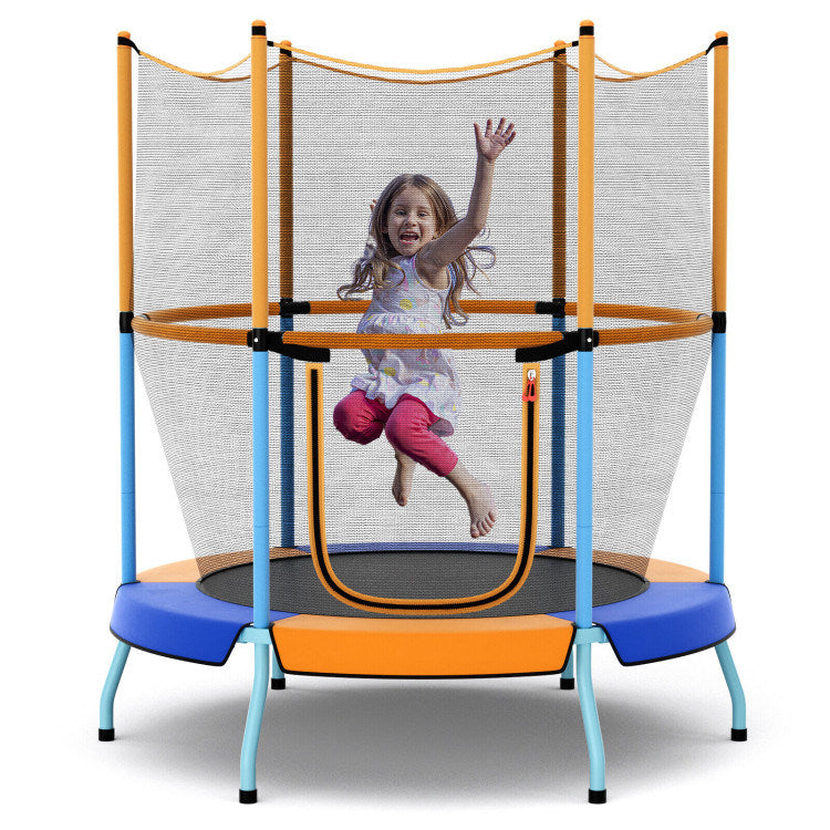 48" Toddler Trampoline with Safety Enclosure Net - Mercantile Mountain