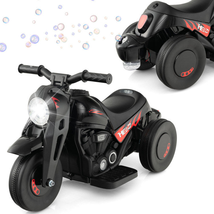 6V Kids Electric Ride on Motorcycle with Bubble Maker and Music - Mercantile Mountain