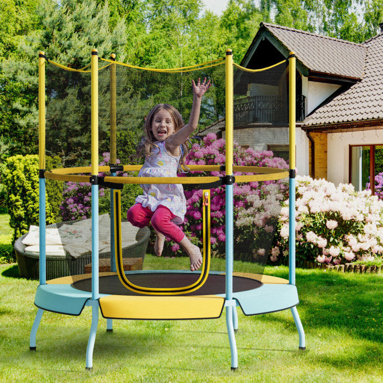 48" Toddler Trampoline with Safety Enclosure Net - Mercantile Mountain