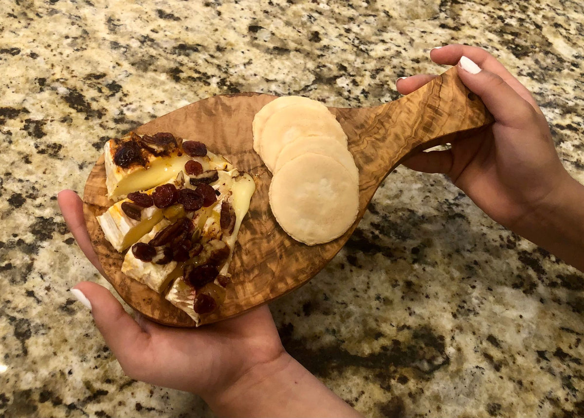 Original Olive Wood Cutting Board with Handle - Mercantile Mountain