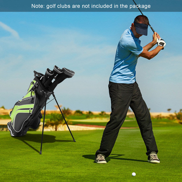 Golf Stand Cart Bag with 6-Way Divider Carry Pockets - Mercantile Mountain