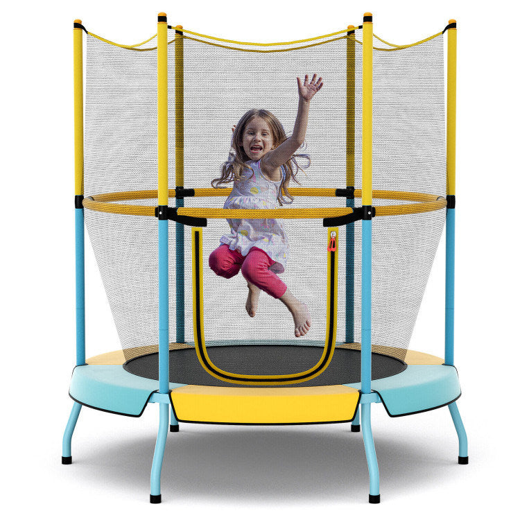 48" Toddler Trampoline with Safety Enclosure Net - Mercantile Mountain