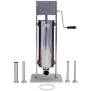 Stainless Steel Commercial Sausage Stuffer, Dual Speed Vertical Sausage Maker 7LB/3, Meat Filler with 4 Stuffing Tubes - Mercantile Mountain