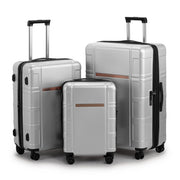 Luggage Expandable Suitcase PC+ABS 3 Piece Set with TSA Lock Spinner - Mercantile Mountain