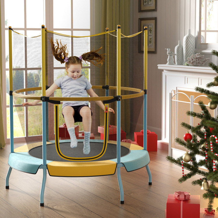 48" Toddler Trampoline with Safety Enclosure Net - Mercantile Mountain
