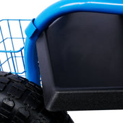 Rolling Garden Scooter Garden Cart Seat with Wheels and Tool Tray, 360 Swivel Seat,Blue - Mercantile Mountain