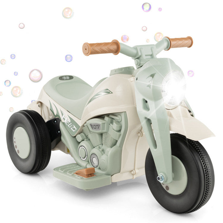 6V Kids Electric Ride on Motorcycle with Bubble Maker and Music - Mercantile Mountain