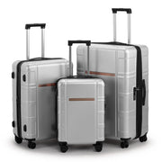 Luggage Expandable Suitcase PC+ABS 3 Piece Set with TSA Lock Spinner - Mercantile Mountain
