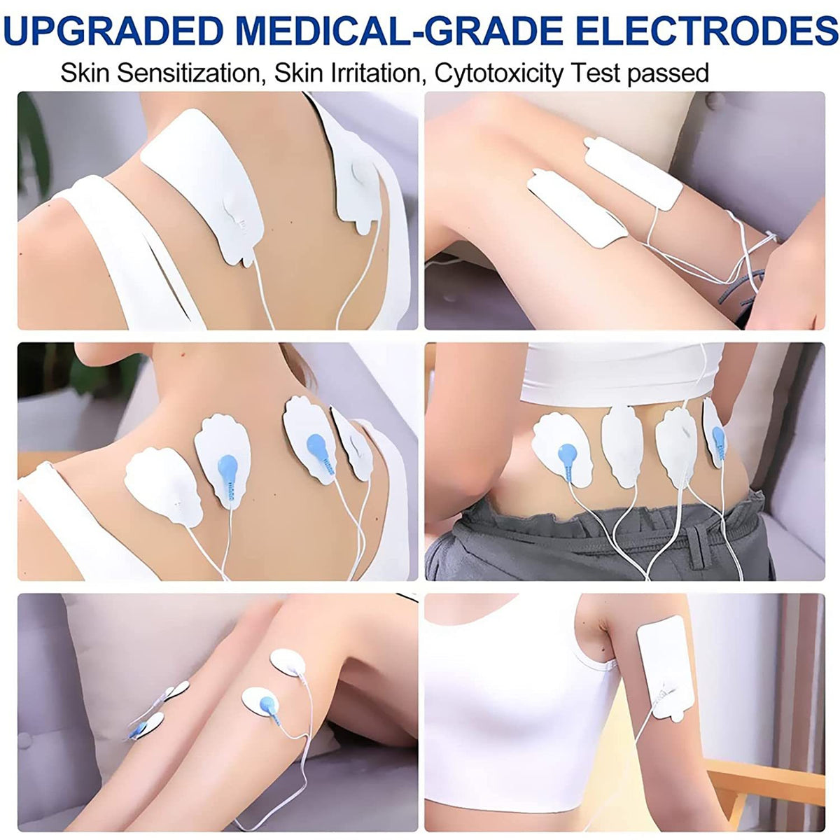 TENS/EMS Unit Replacement Pads NURSAL 20 Pack 3.5mm Snap Electrode Pads for Electrotherapy (Not Fit NURSAL Blue Tens) Reuse More Than 30 Times, Compatible with MEDVICE,Belifu TENS Machine - Mercantile Mountain