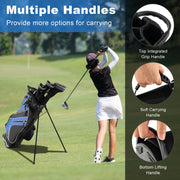 Golf Stand Cart Bag with 6-Way Divider Carry Pockets - Mercantile Mountain