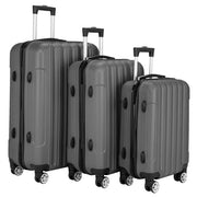 3-in-1 Multifunctional Large Capacity Traveling Storage Suitcase Luggage Set Dark Gray - Mercantile Mountain