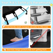 48" Toddler Trampoline with Safety Enclosure Net - Mercantile Mountain