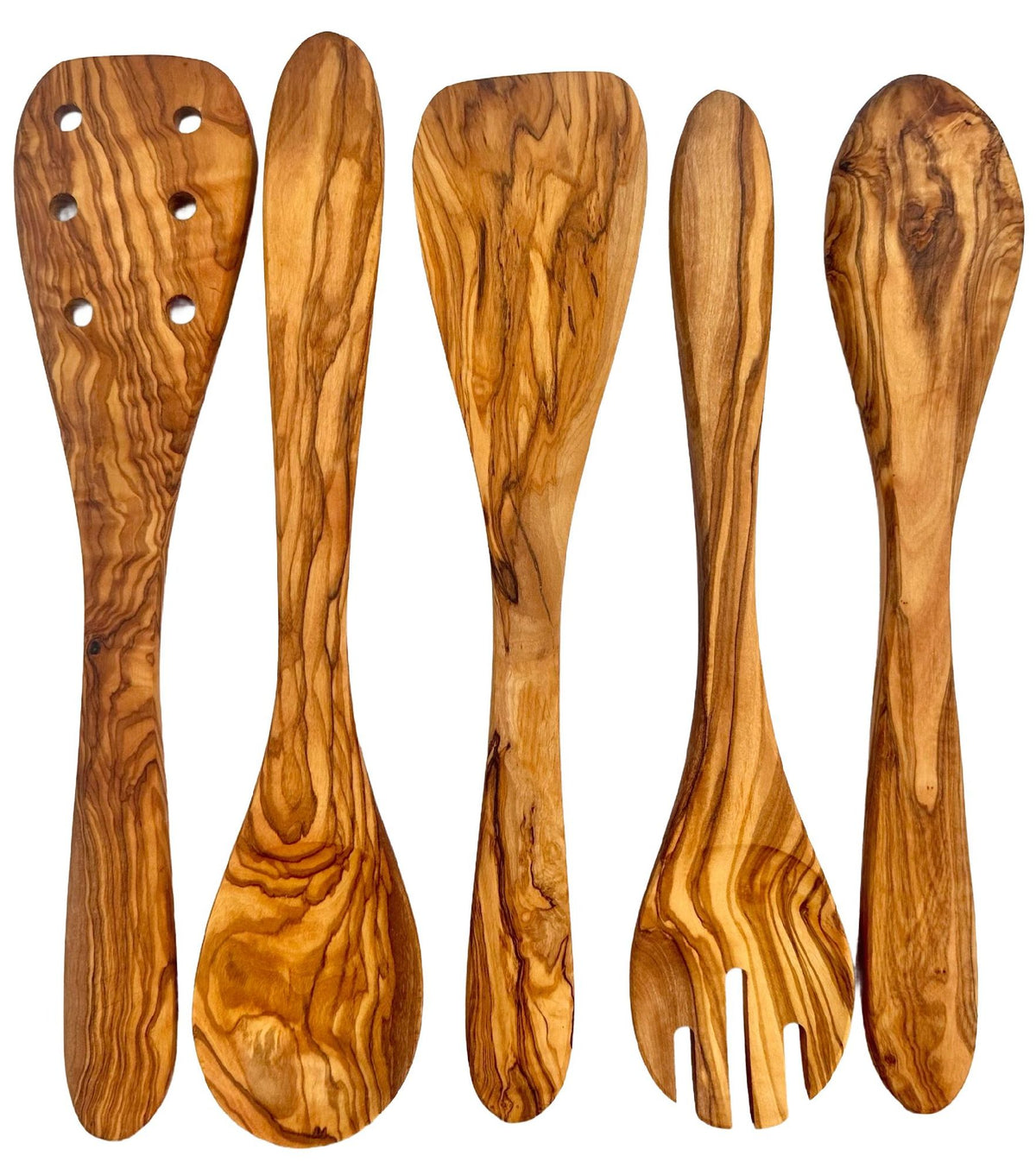Olive Wood Kitchen Servers Set -5 pcs - Mercantile Mountain