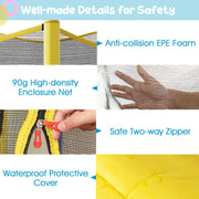 48" Toddler Trampoline with Safety Enclosure Net - Mercantile Mountain