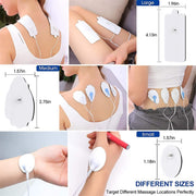 TENS/EMS Unit Replacement Pads NURSAL 20 Pack 3.5mm Snap Electrode Pads for Electrotherapy (Not Fit NURSAL Blue Tens) Reuse More Than 30 Times, Compatible with MEDVICE,Belifu TENS Machine - Mercantile Mountain
