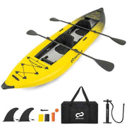 Inflatable 2-person Kayak Set with Aluminium Oars and Repair Kit