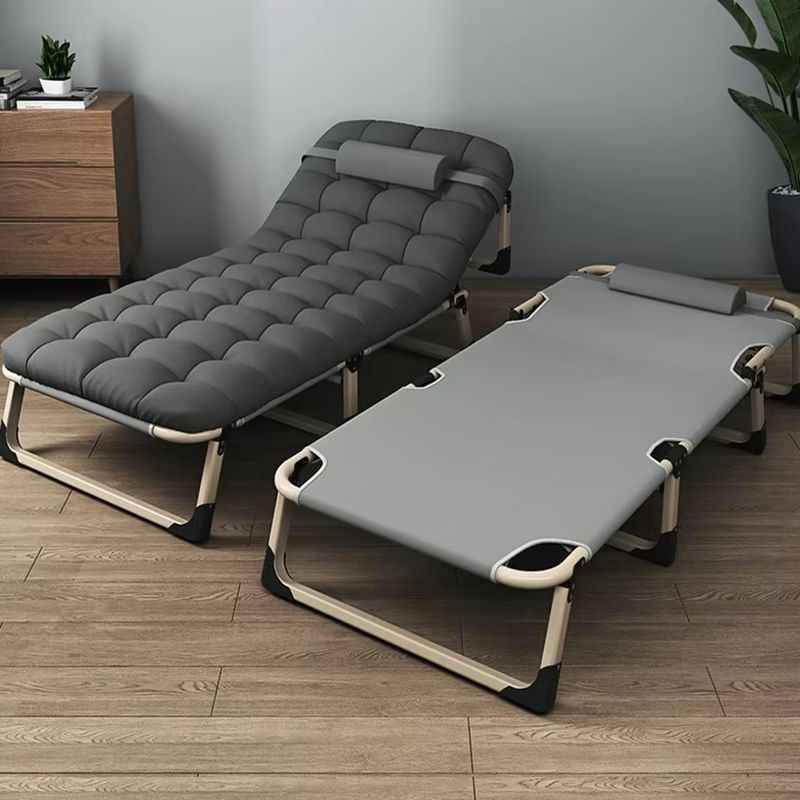 Heavy-Duty Folding Camping Bed with Mattress – Portable Guest Cot