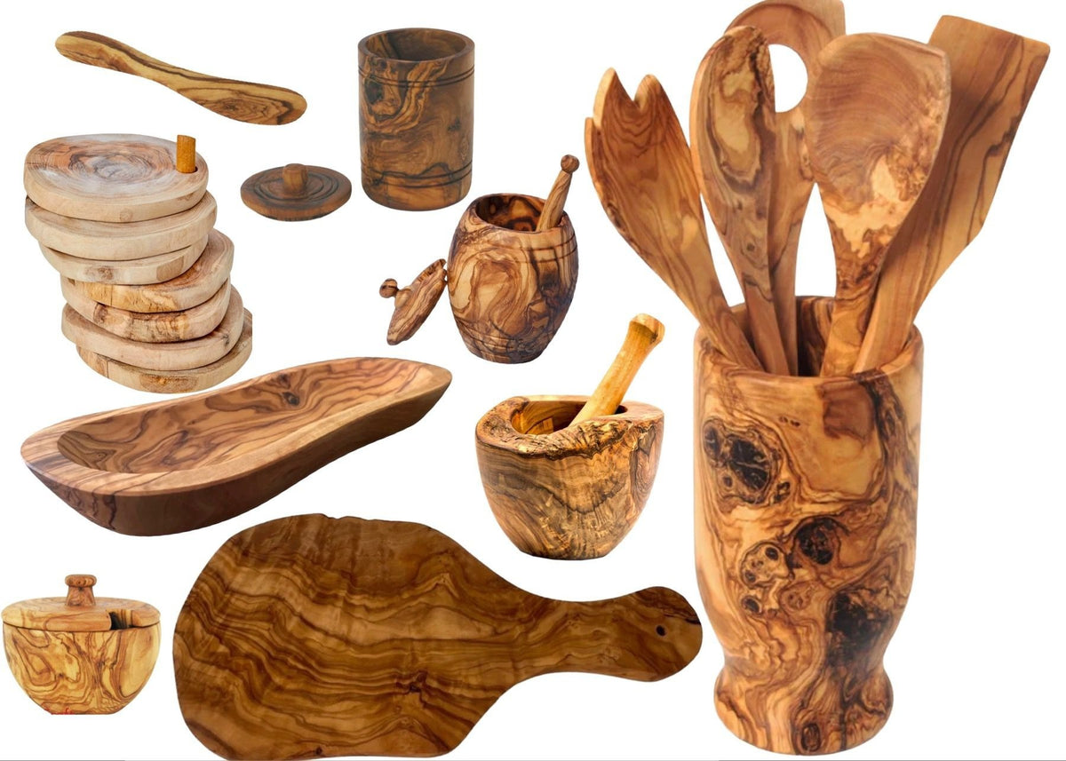 Mediterranean Olive Wood Ultimate Kitchen Collection - Mercantile Mountain