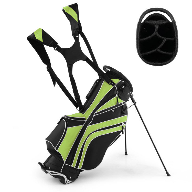 Golf Stand Cart Bag with 6-Way Divider Carry Pockets - Mercantile Mountain