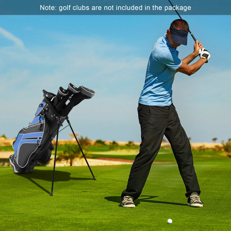 Golf Stand Cart Bag with 6-Way Divider Carry Pockets - Mercantile Mountain