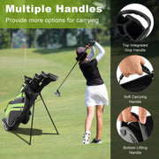Golf Stand Cart Bag with 6-Way Divider Carry Pockets - Mercantile Mountain