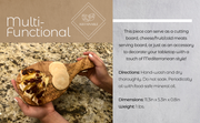 Original Olive Wood Cutting Board with Handle - Mercantile Mountain