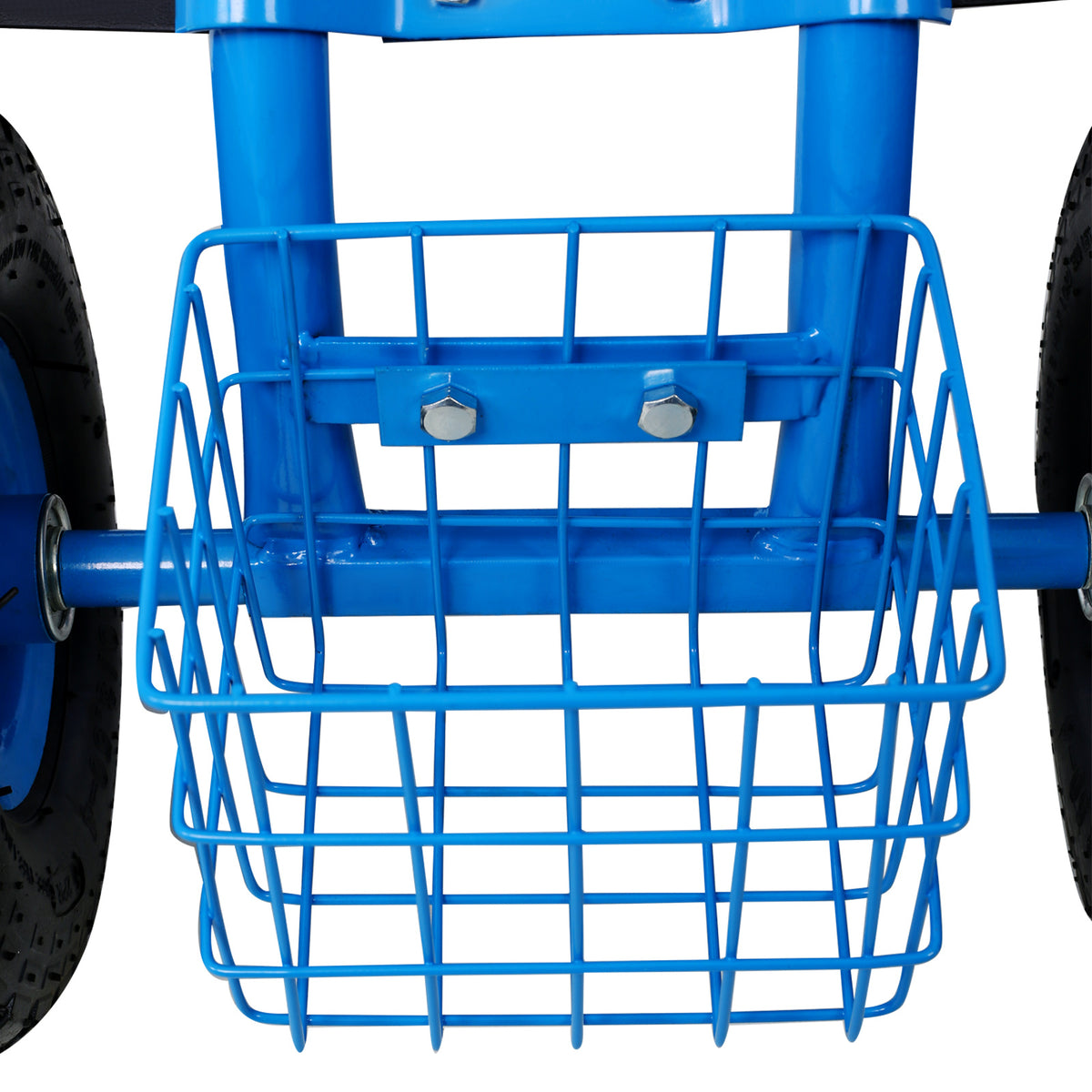 Rolling Garden Scooter Garden Cart Seat with Wheels and Tool Tray, 360 Swivel Seat,Blue - Mercantile Mountain